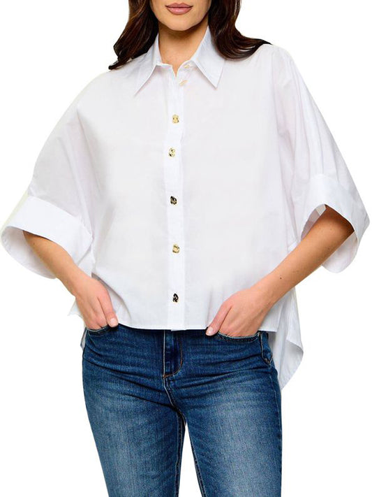 LIU.JO BLACK Camicia Over Liu Jo - Bianco Bianco Ottico