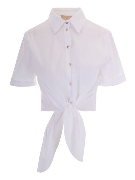 LIU.JO BLACK Camicia Mezzamanica Liu Jo - Bianco Bianco Ottico