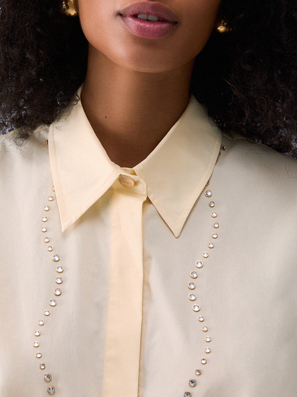 LIU.JO BLACK Camicia Liu Jo Con Applicazioni Gioiello - Giallo Giallo