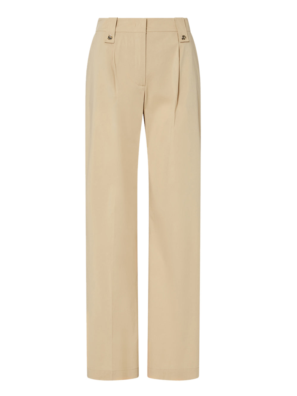 LIU.JO BLACK Liu Jo Pantalone Straight In Popeline - Beige Cappuccino Light