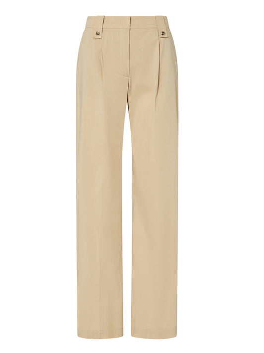 LIU.JO BLACK Liu Jo Pantalone Straight In Popeline - Beige Cappuccino Light