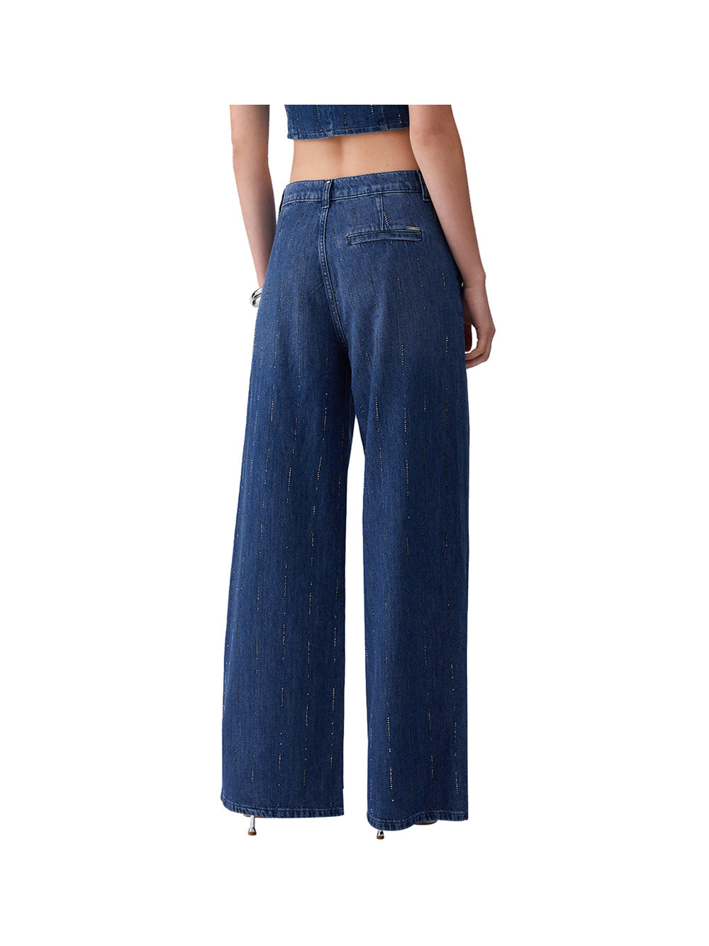 LIUJO DENIM Jeans Liu Jo Flare Con Strass - Denim DENIM