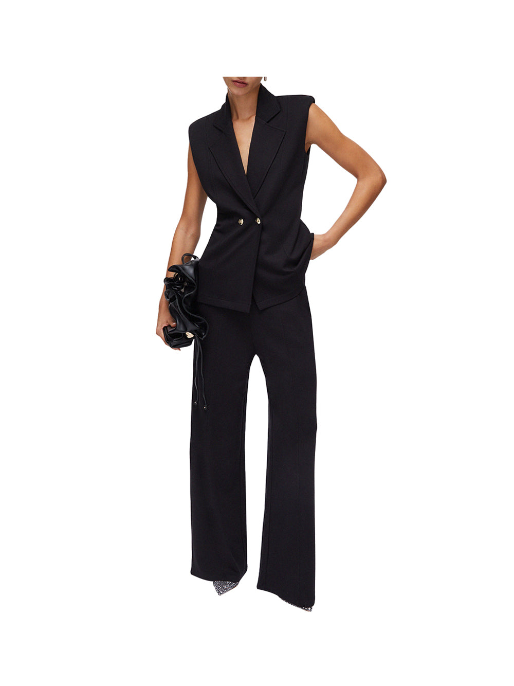 LIUJO SPORT Pantalone Liu Jo In Jersey - Nero Nero