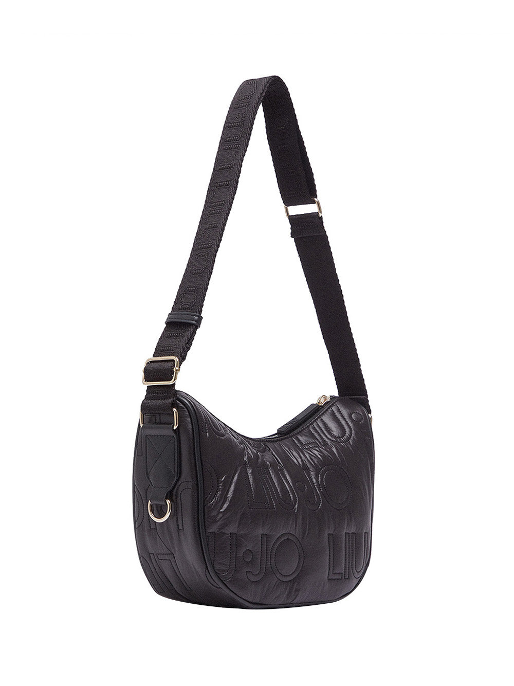 LIUJO SPORT Borsa a Tracolla Media Liu Jo In Nylon Opaco - Nero Nero