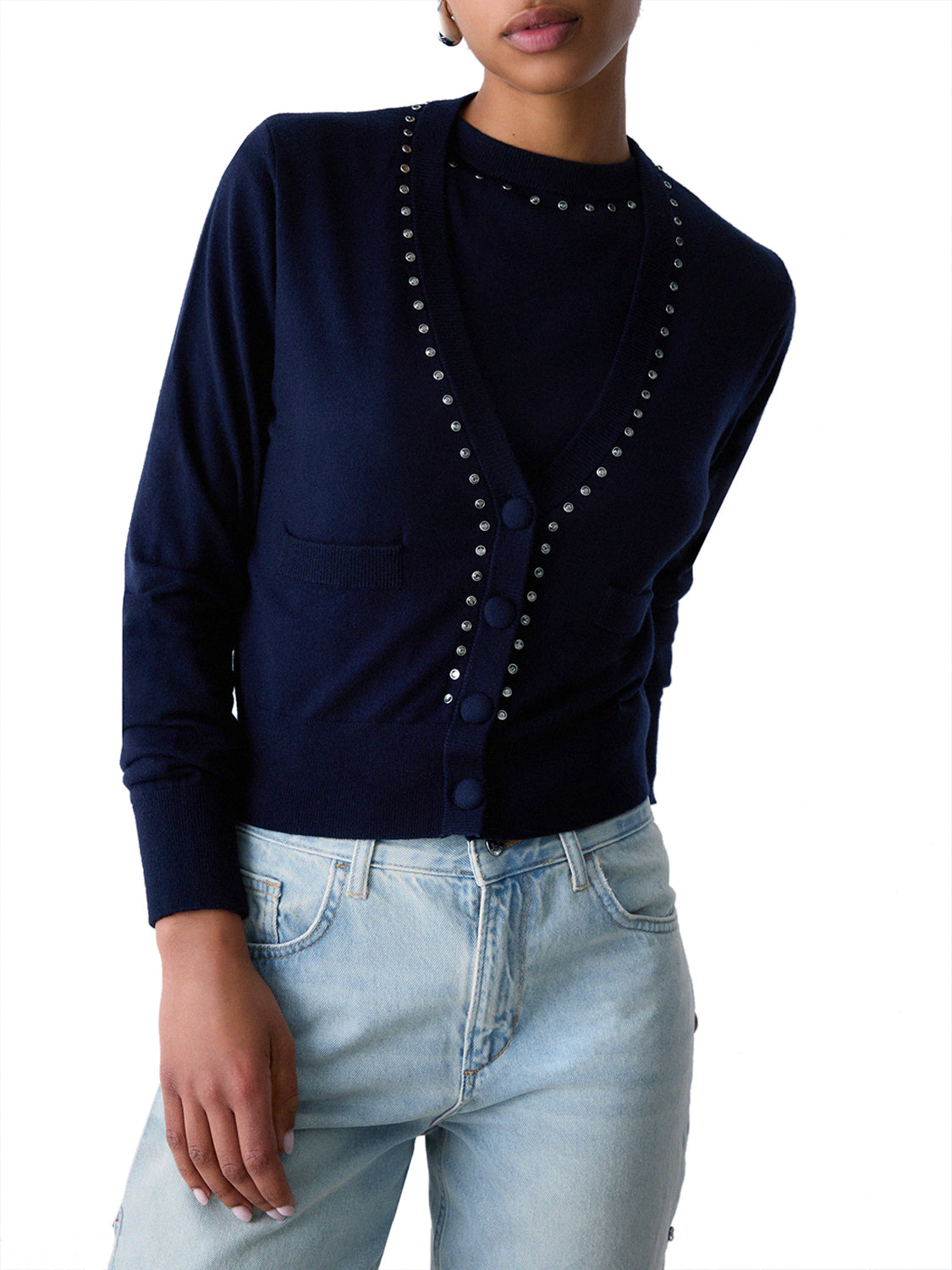 LIU.JO WHITE Cardigan Liu Jo - Blu Night Blu Sky