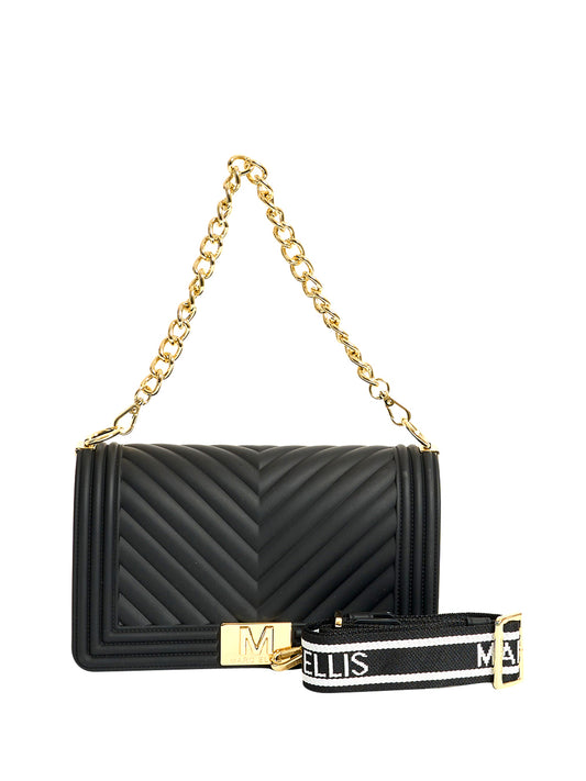 MARC ELLIS Borsa a Tracolla Flat M 26 Marc Ellis - Nero/Oro Nero/oro
