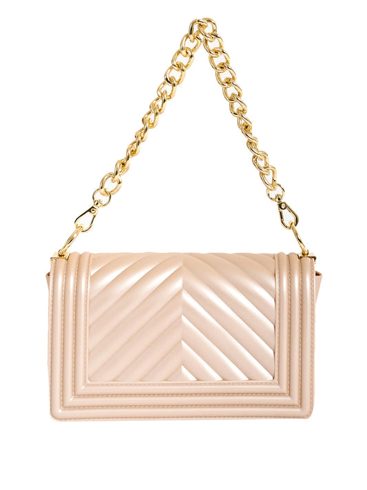 MARC ELLIS Borsa a Tracolla Flat S 26 Marc Ellis - Cipria/Oro Cipria