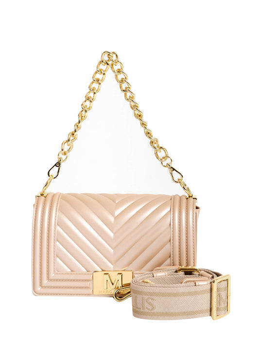 MARC ELLIS Borsa a Tracolla Flat S 26 Marc Ellis - Cipria/Oro Cipria