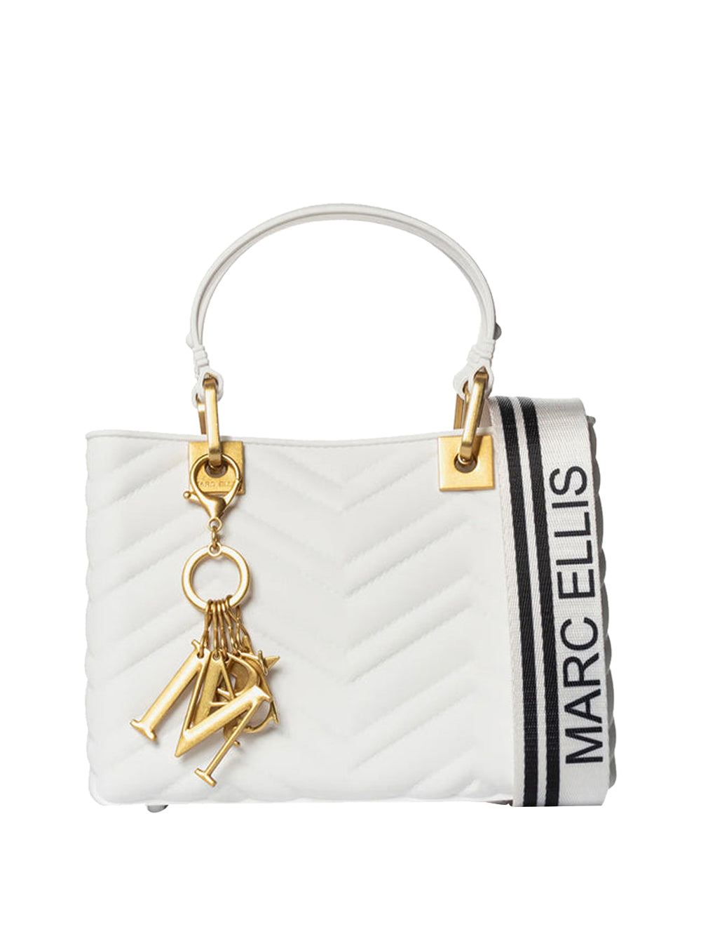 MARC ELLIS Borsa a Mano Flat Krissy M Wave Marc Ellis - Latte/Oro Latte/oro