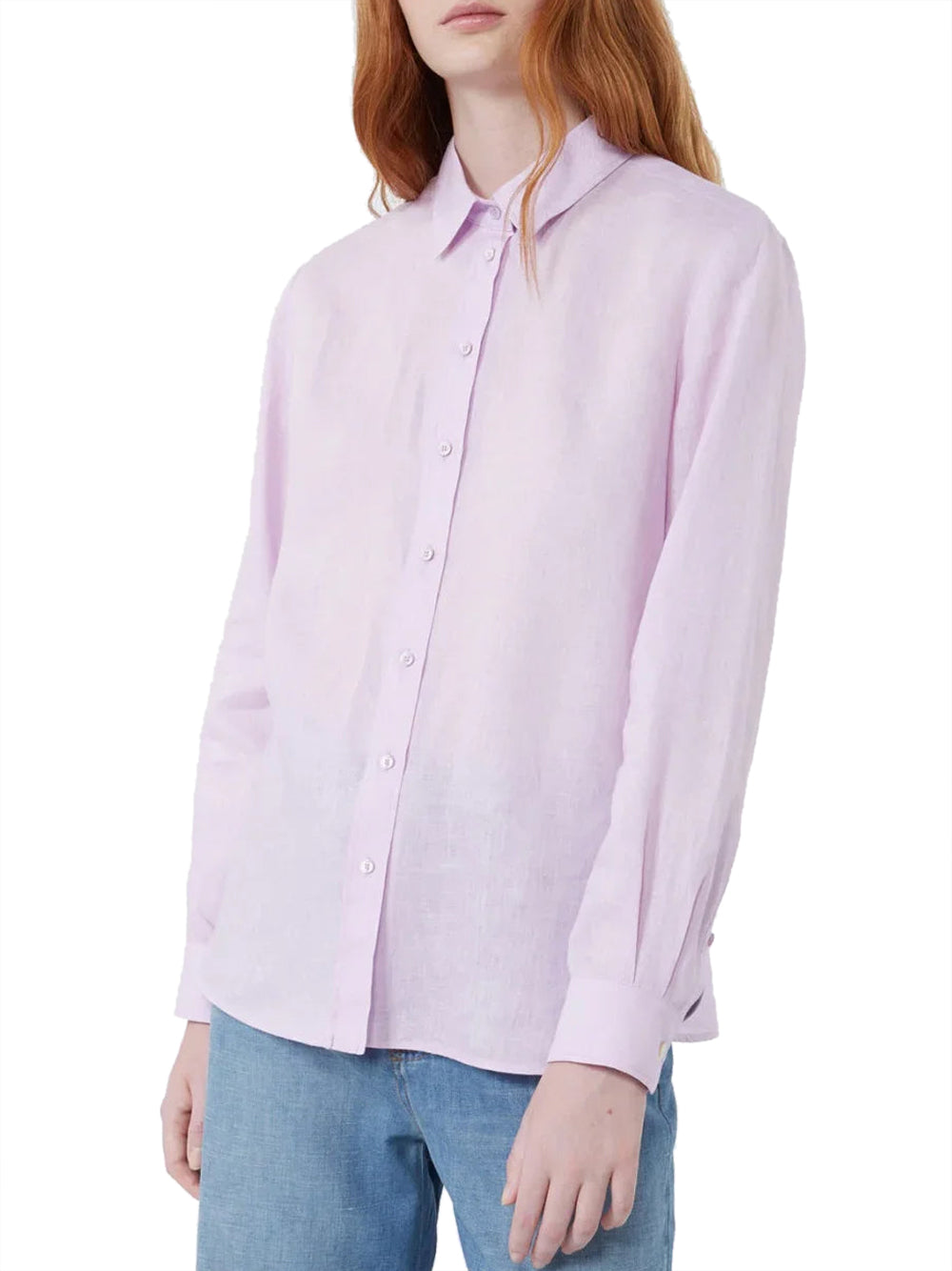 MAXMARA WEEKEND 2USCITA Camicia Max Mara In Tela Di Lino - Lilla Lilla