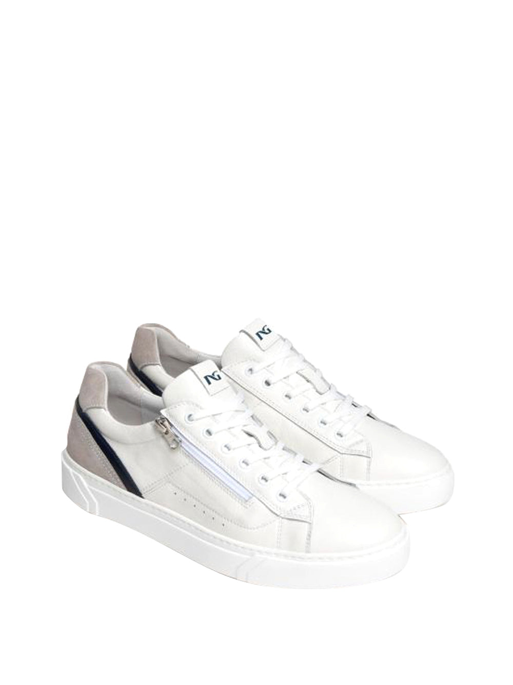 NERO GIARDINI Nero Giardini Sneakers Pelle E Camoscio - Bianco Bianco