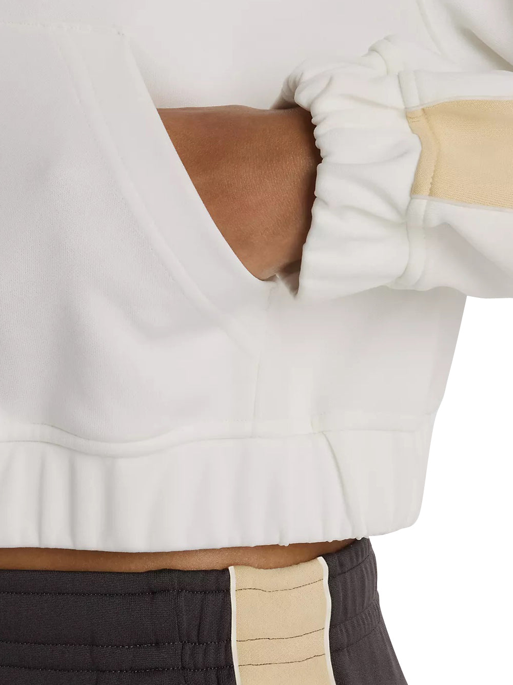 NEW BALANCE Felpa New Balance Interlock Full Zip - Bianco Bianco