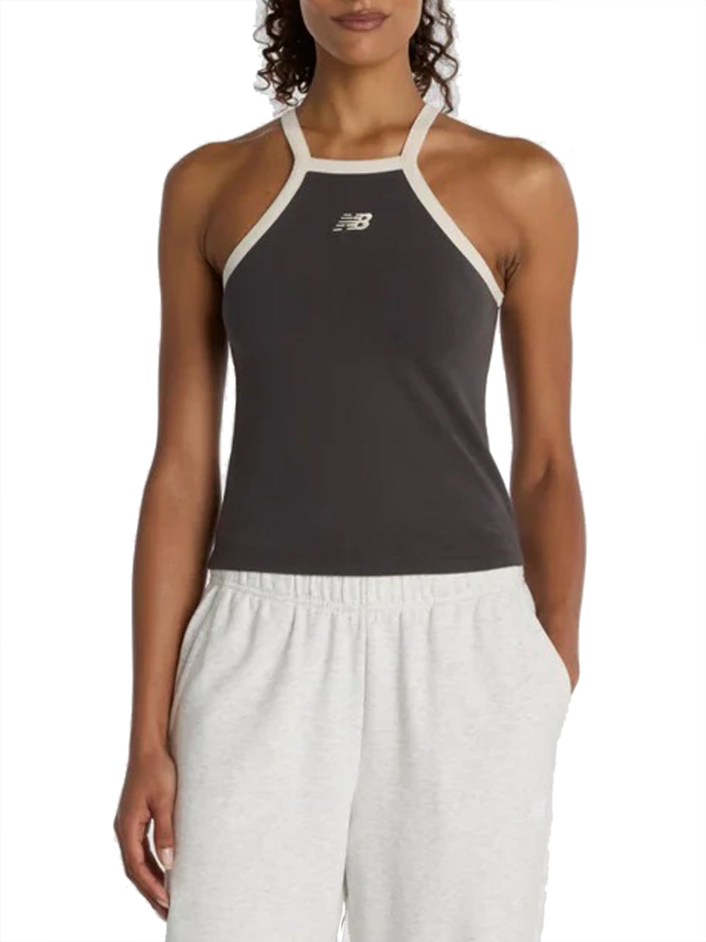 NEW BALANCE Canotta New Balance Cotton Racer Tank - Nero BLACK