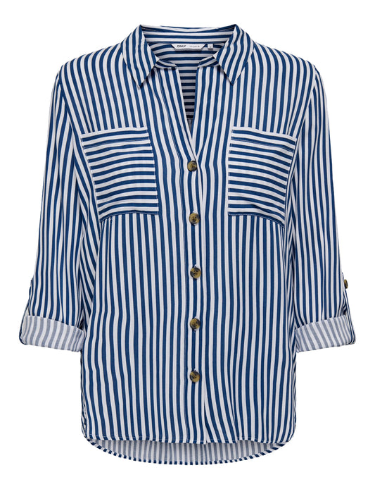 ONLY DROP 1 Camicia Onlyyasmin Only - Blu Blu/bianco