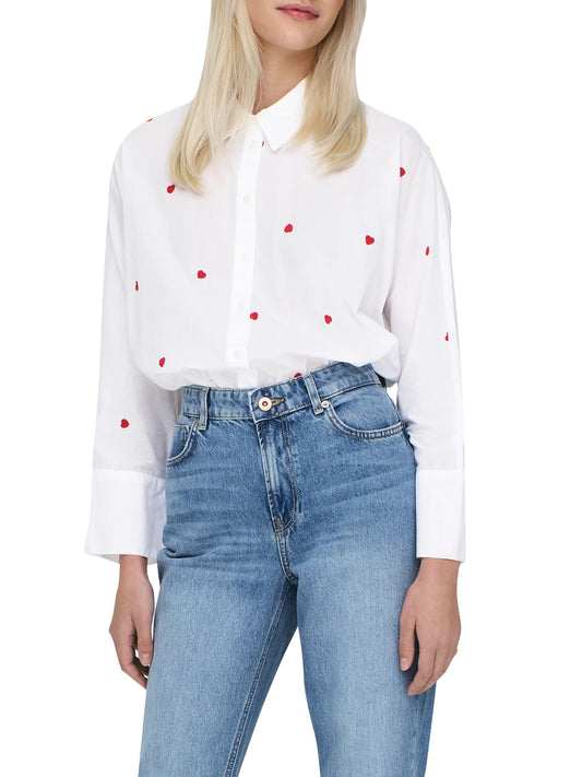ONLY DROP 1 Only Camicia Onlnew - Bianco Bianco