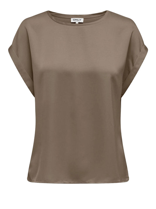 ONLY DROP 1 T-Shirt Only Onllieke - Marrone Marrone