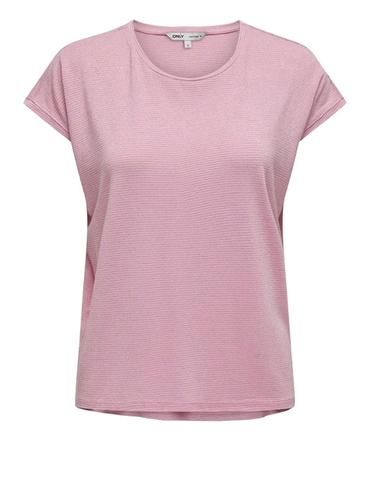 ONLY DROP 1 T-Shirt Onlclaudia Only - Rosa Rosa