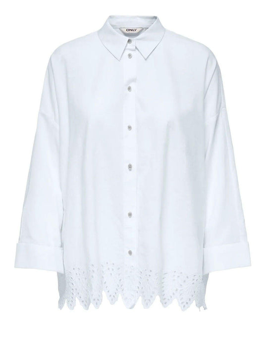 ONLY DROP 1 Camicia Onlgraces Only - Bianco Bianco