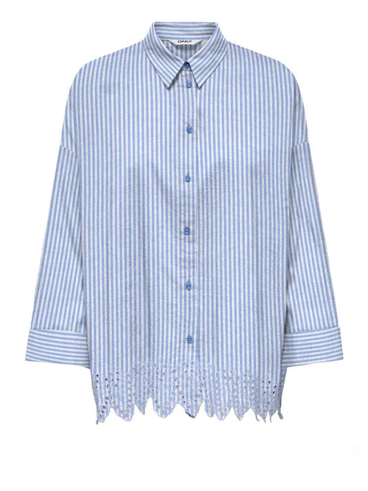 ONLY DROP 1 Camicia Onlgraces Only - Blu Blu/bianco