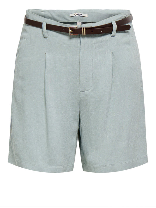 ONLY DROP 1 Bermuda Di Lino Onlsiesta Only - Turchese Turchese