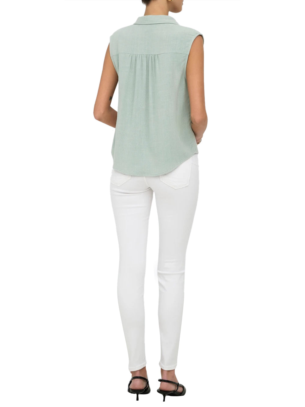 ONLY DROP 1 Camicia Onlsiesta Lino Only - Turchese Turchese