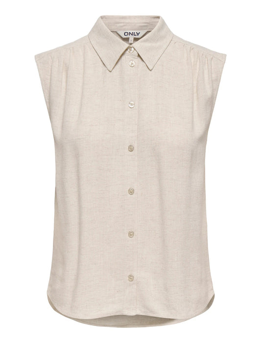 ONLY DROP 1 Camicia Onlsiesta Lino Only - Beige Beige
