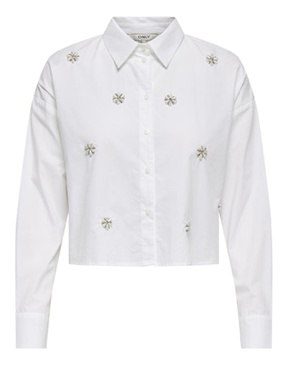 ONLY DROP 1 Camicia Onlriti Ls Pearl Only - Bianco Bianco