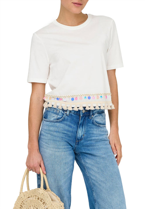 T-Shirt Onlfilippa Only - Bianco