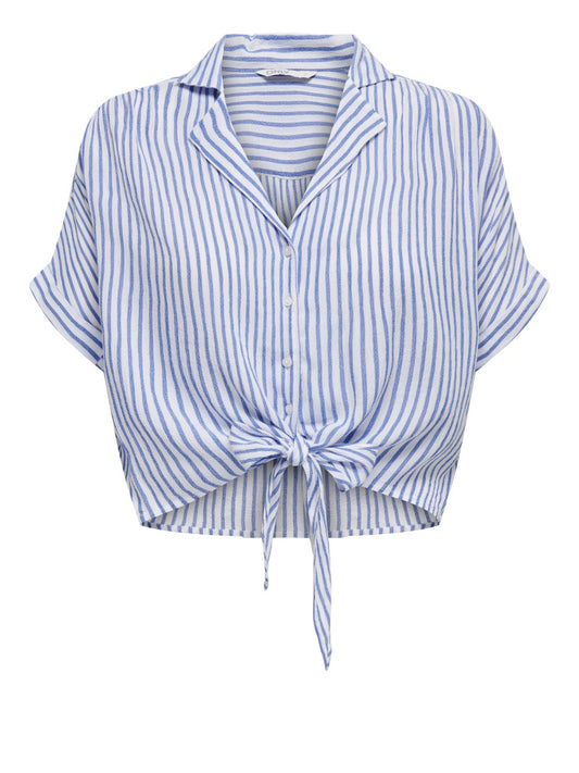 ONLY DROP 2 Camicia Onlpaula Only - Bianco/Blu Bianco/blu