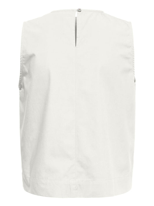 Canotta Onlrayi Sl Emb Neck Only - Bianco