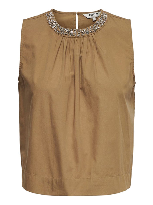 Canotta Onlrayi Sl Only - Marrone