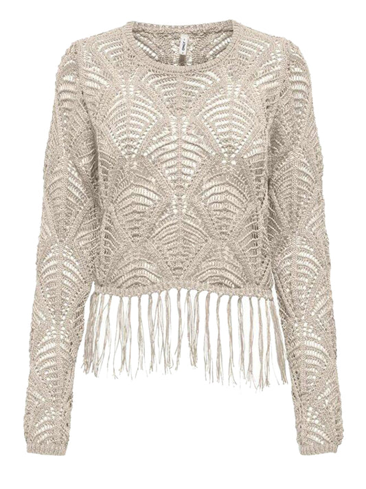 Maglia Onlleonie Only - Beige