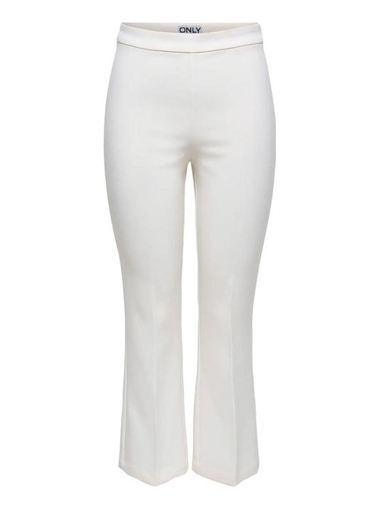 Pantalone Onlastrid Life Hw Kick Flare Only - Bianco