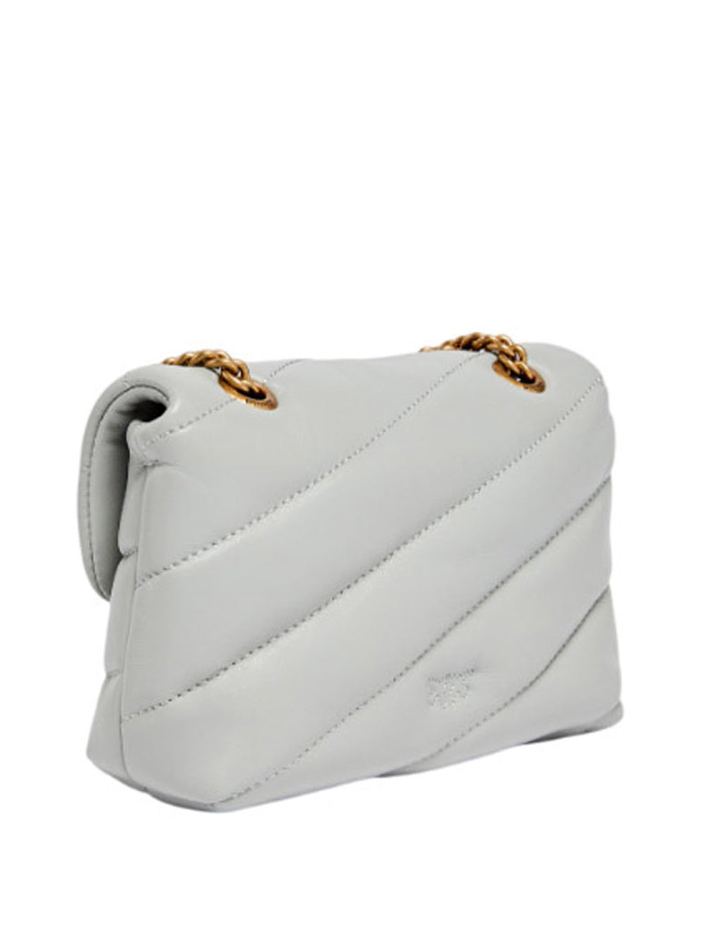 PINKO Borsa A Tracolla Pinko Baby Love Bag Puff Maxi Quilt Grigio Oro GRIGIO/ORO