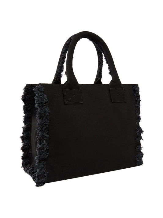PINKO Borsa Shopper Pinko Beach In Canvas - Nero Nero