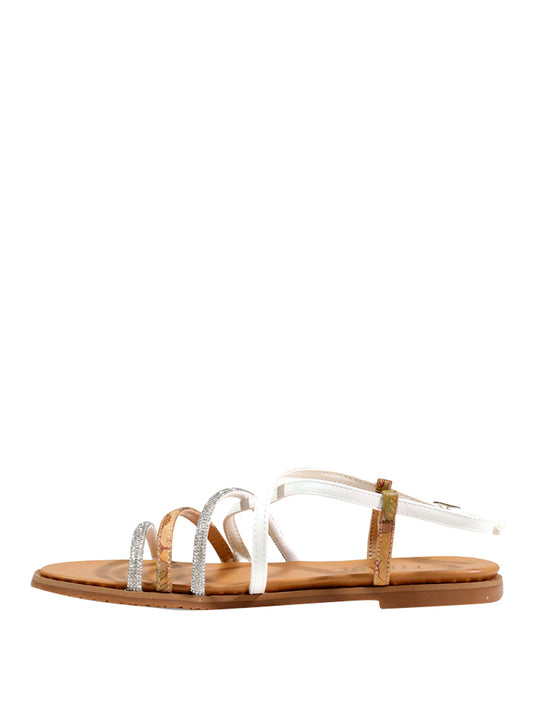 PRIMA CLASSE Prima Classe Sandalo Geo Classic Beige Bianco