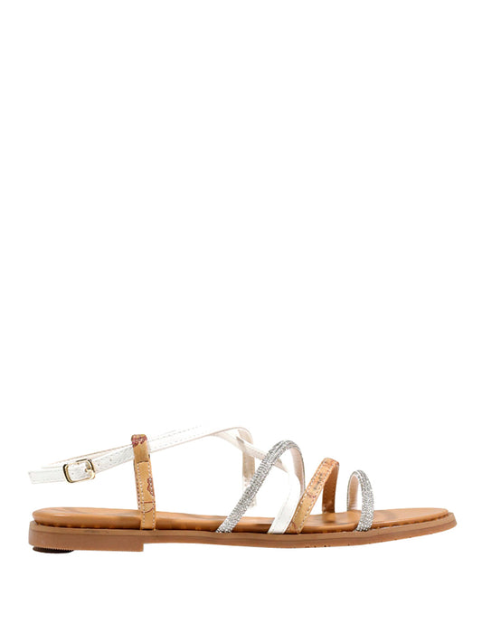 PRIMA CLASSE Prima Classe Sandalo Geo Classic Beige Bianco