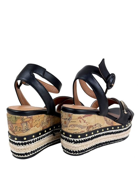 PRIMA CLASSE Alviero Martini Sandalo Zeppa Nero Nero