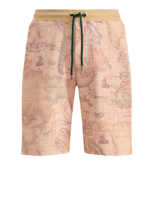 PRIMA CLASSE Alviero Martini Bermuda In Felpa Stretch Geo Classic - Naturale Naturale