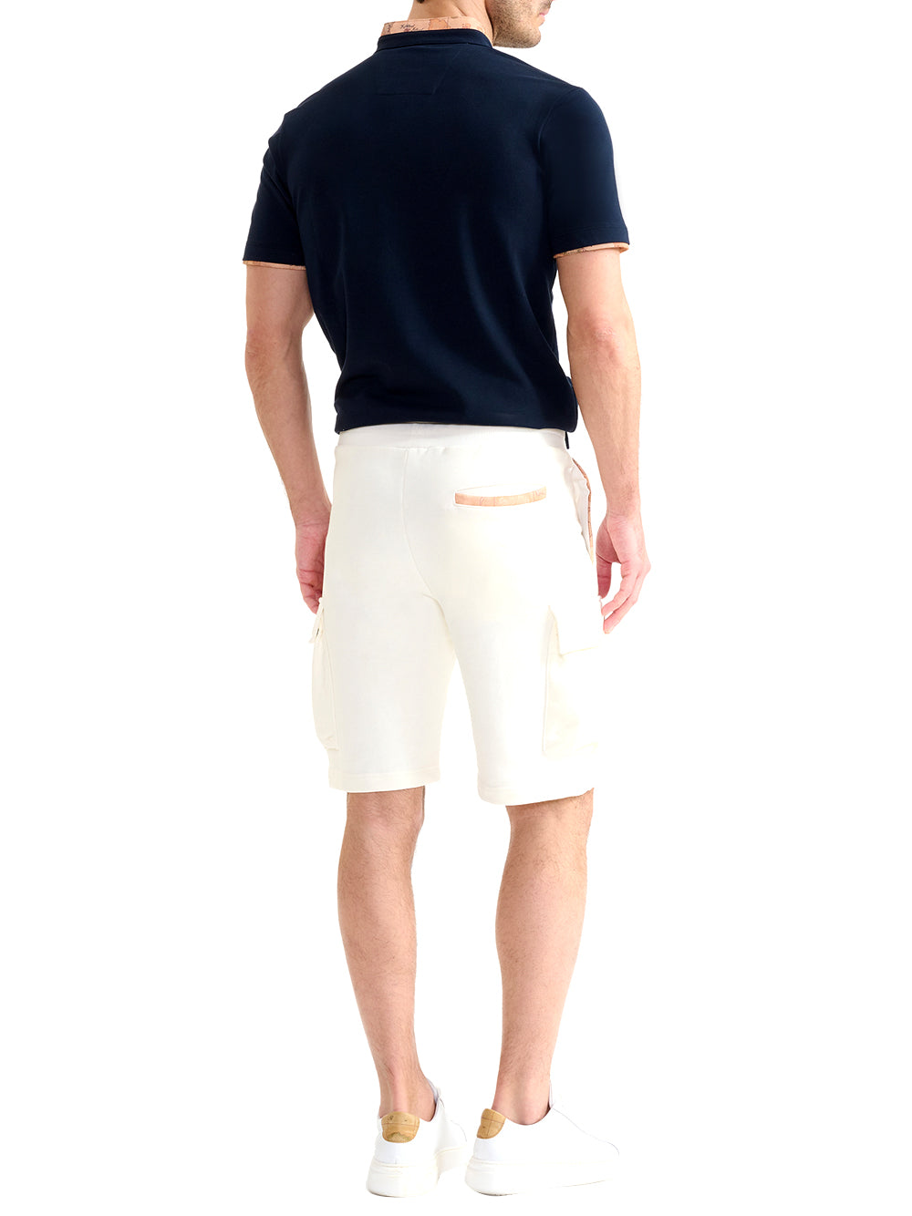 PRIMA CLASSE Alviero Martini Bermuda In Felpa Di Cotone Bianco Pastello Bianco Pastello