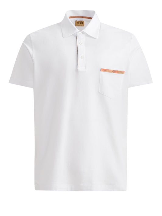 PRIMA CLASSE Polo Prima Classe In Jersey Di Cotone Piquet Con Taschino Bianco Bianco