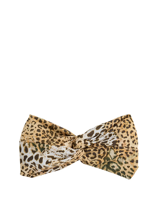 PRIMA CLASSE BEACH Fascia Prima Classe Per Capelli Geo Animalier Beige Maculato Maculato Beige