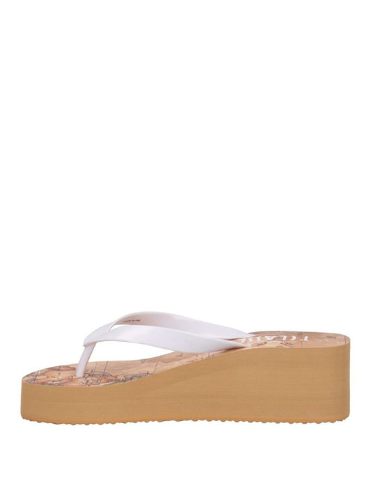 PRIMA CLASSE BEACH Infradito Alviero Martini Zeppa Bianco Bianco