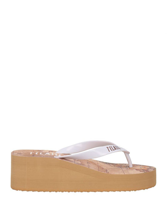 PRIMA CLASSE BEACH Infradito Alviero Martini Zeppa Bianco Bianco