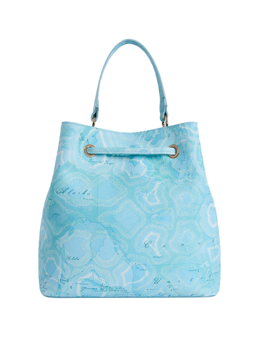 PRIMA CLASSE FLASH Prima Classe Borsa Secchiello Pacific Geo - Acquamarina Acqua Marina