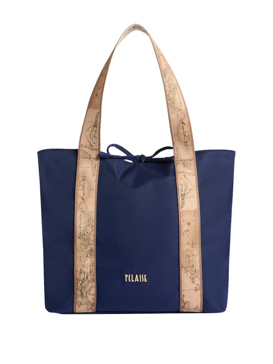 PRIMA CLASSE FLASH Prima Classe Shopper Dual Bag Borsa Reversibile - Nero Blu