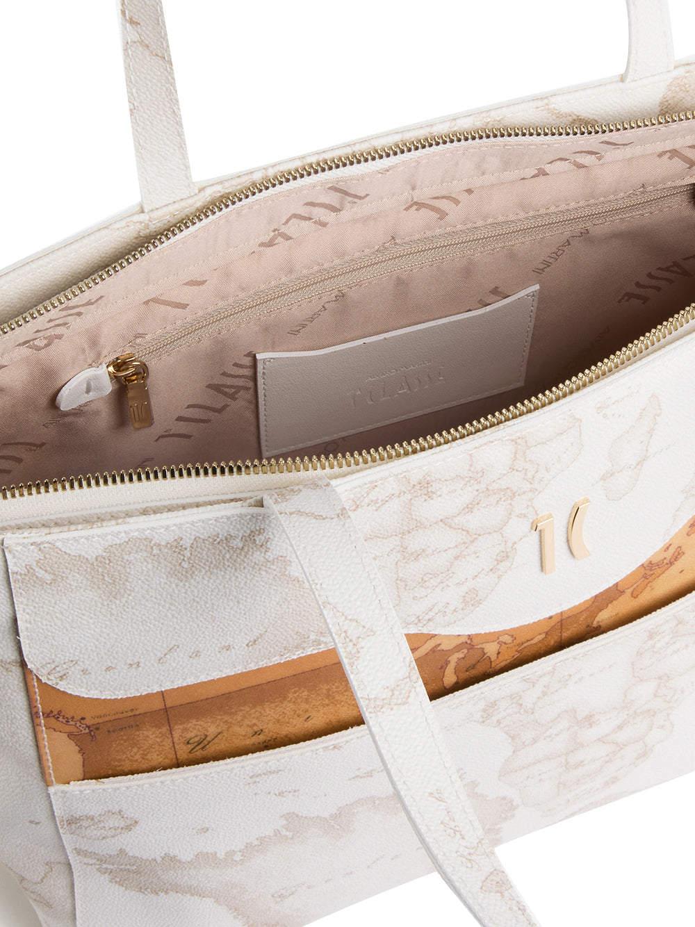 PRIMA CLASSE FLASH Borsa Shopper Prima Classe White Geo Mix - Bianca Bianco