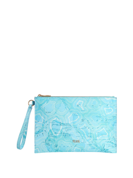 PRIMA CLASSE FLASH Prima Classe Pochette Pacific Geo Clutch Acquamarina Acqua Marina