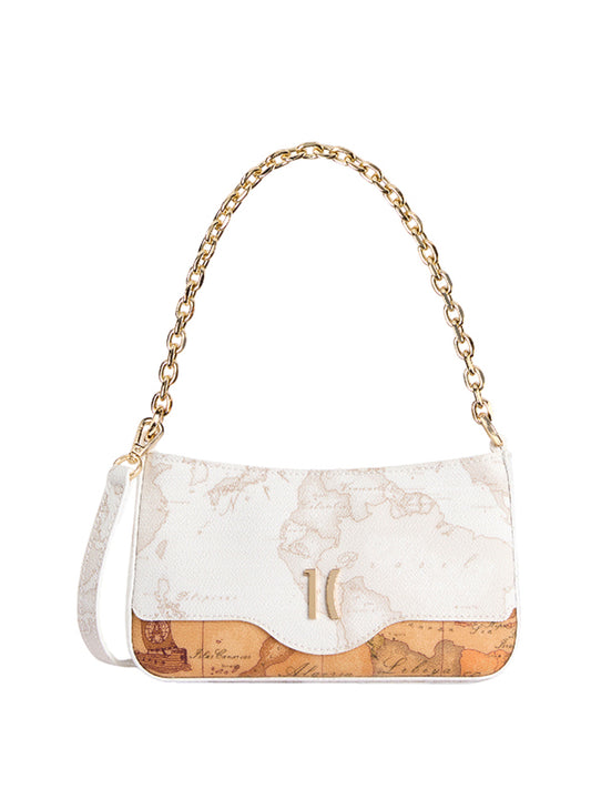 PRIMA CLASSE FLASH Prima Classe Pochette White Geo Mix Con Catena - Bianca Bianco