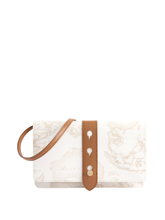 PRIMA CLASSE GEO WHITE Prima Classe Pochette Escape Geo Con patta Geo White Bianco